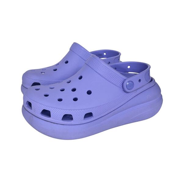Crocs Mega Crush Clogs Platform Slip On Shoes Purple Womens 9 Comfort Retro - Picture 9 of 9
